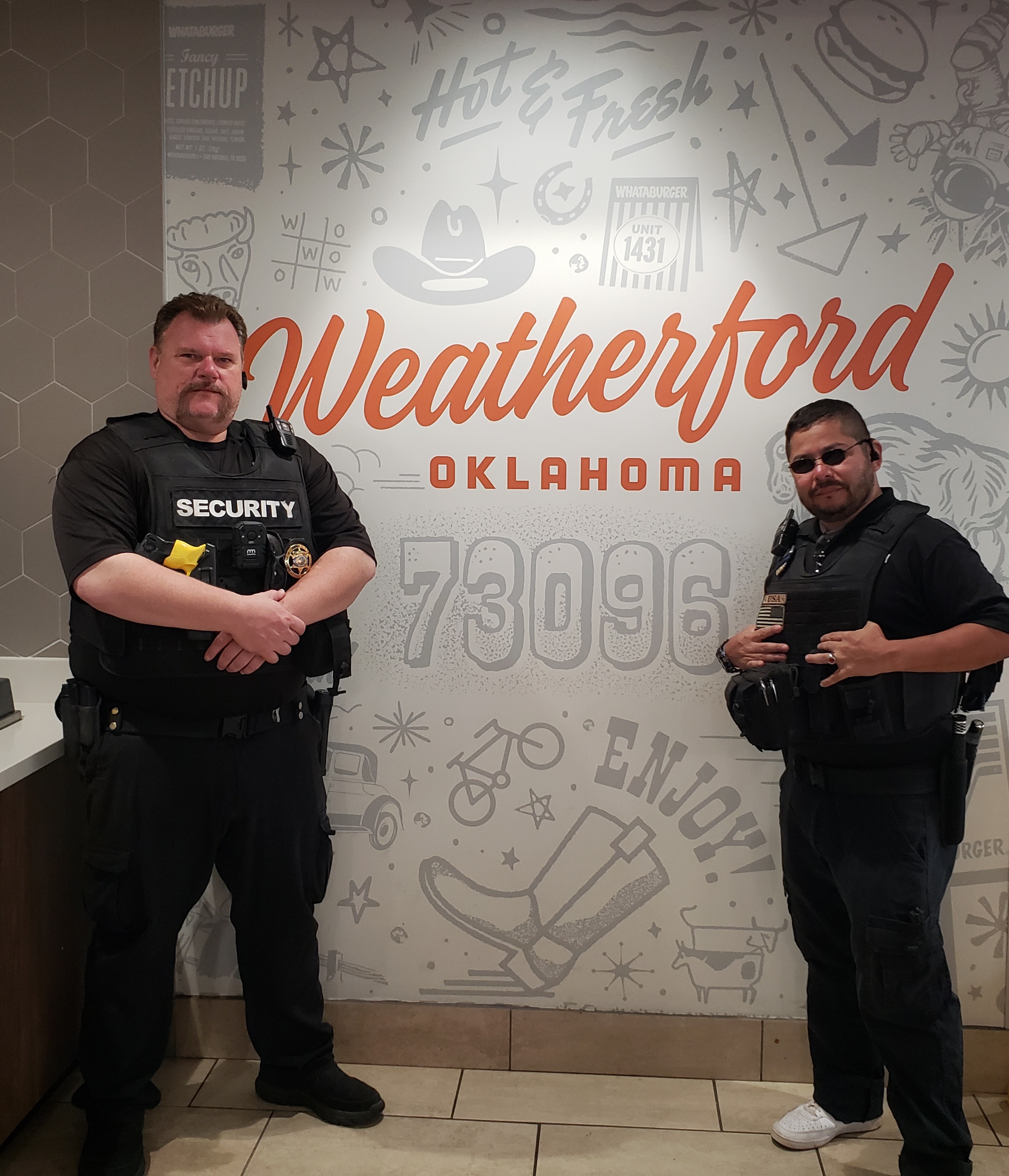 Johnny and Richard in Weatherford